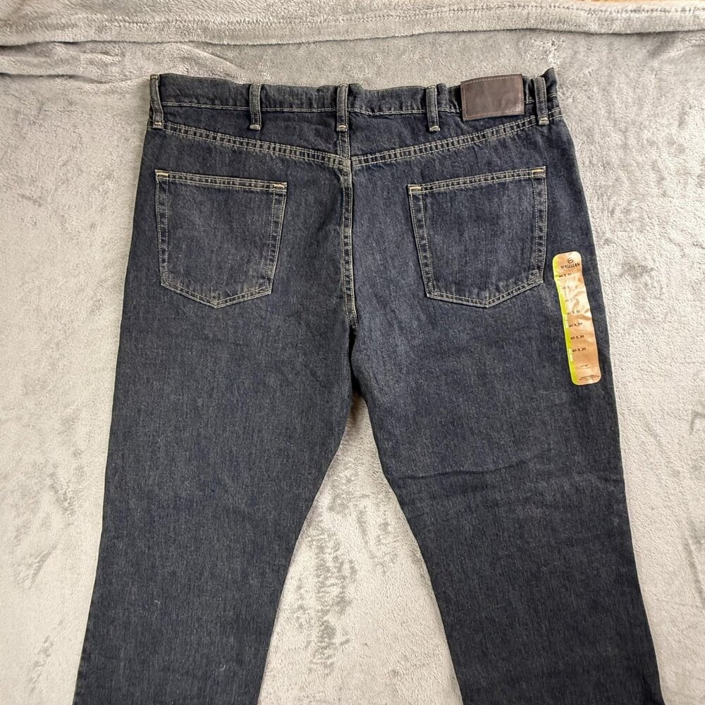 Magellan Jeans Mens 40x30 Blue Boot Cut Denim Straight Leg Cotton Pants Outdoor - Picture 4 of 14